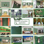 Artificial Grass Wall Backdrop Panels: 10 by 10 in (24 Pcs) UV-Anti Greenery Boxwood Panels for Indoor Outdoor Green Wall Decor & Ivy Fence Covering Privacy