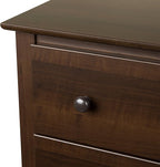 Prepac Sonoma Traditional Tall Nightstand Side Table with 3 Drawers, Functional Tall 3-Drawer Bedside Table 16" D x 23" W x 29" H, Espresso, EDC-2403