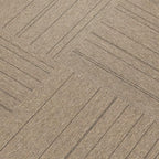 Mohawk Basics 24" x 24" Berber (Loop pile), 0.07" Pile Height, Carpet Tile, PET Fiber, Walnut Color, (24 Tiles), (96 sqft/carton)