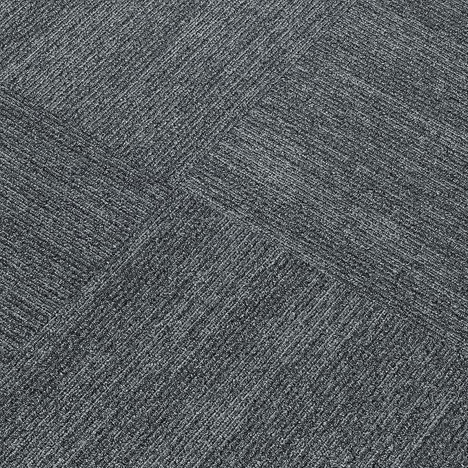 Mohawk Elite 24" x 24" Berber (Loop pile), 0.08" Pile Height, Carpet Tile, Nylon Fiber, Lead Color, (24 Tiles), (96 sqft/carton)