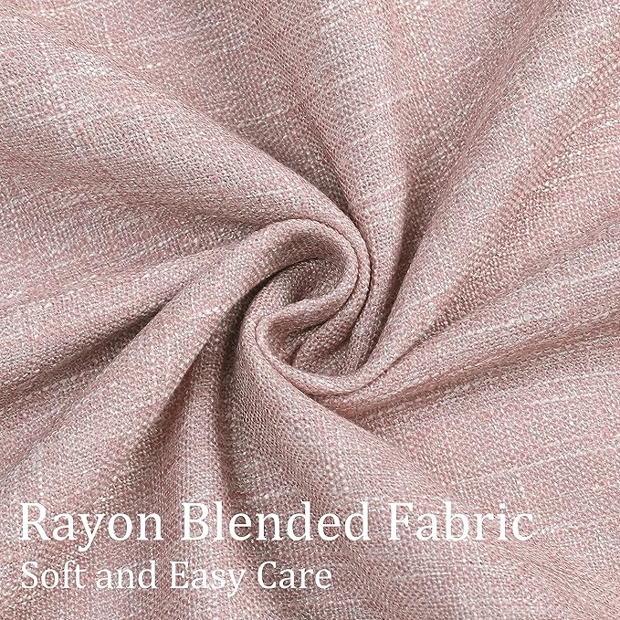 Vision Home Pink Pinch Pleated Full Blackout Curtains Room Darkening Window Panels 90 inch for Girls Bedroom Living Room Thermal Insulated Pinch Pleat Pink Drapes with Hooks Back Tab 40" Wx90 Lx2