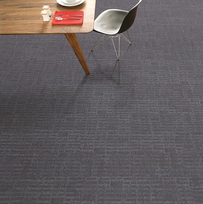 jxgzyy Commercial Carpet Tiles, 20×20 Inch, 0.31'' Padded Carpet Squares, Non-Adhesive Carpet Flooring with Textured Silicone Back, Easy DIY, Essential for Spatial Upgrade, 16 Pcs/43.1 Sqft