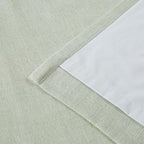 Vision Home Soft Green Pinch Pleated Full Blackout Curtains Linen Blended Room Darkening Curtain Panels 120 inch for Living Room Bedroom Thermal Insulated Pinch Pleat Drapes with Hooks 40" Wx120 Lx2