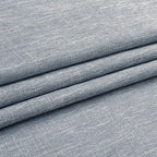 Vision Home Blue Pinch Pleated Semi Sheer Curtains Textured Light Filtering Window Curtains 90 inch for Living Room Bedroom Rayon Blended Chambray Blue Pinch Pleat Drapes with Hooks 2 Panels 40"Wx90"L