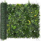 Artificial Grass Wall Boxwood Roll: 40"x120" UV Resistant Green Leaves Faux for Interior Wall Backdrop,Garden and Indoor Outdoor Wall&Fence Covering Privacy, Party Wall Fence Decor