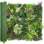Artificial Plant Wall Panels: 40"×120" UV-Anti Faux Grass Wall Backdrop Boxwood Ivy Fence Privacy Screen Fake Greenery Leaf Hedge for Outdoor,Indoor,Garden,Backyard and Home Decor