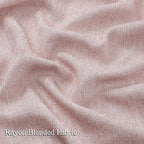 Vision Home Pink Pinch Pleated Semi Sheer Curtains for Girls Bedroom Living Room Textured Light Filtering Window Curtains 90 inch Rayon Blended Pinch Pleat Pink Drapes with Hooks 2 Panels 40" Wx90 L